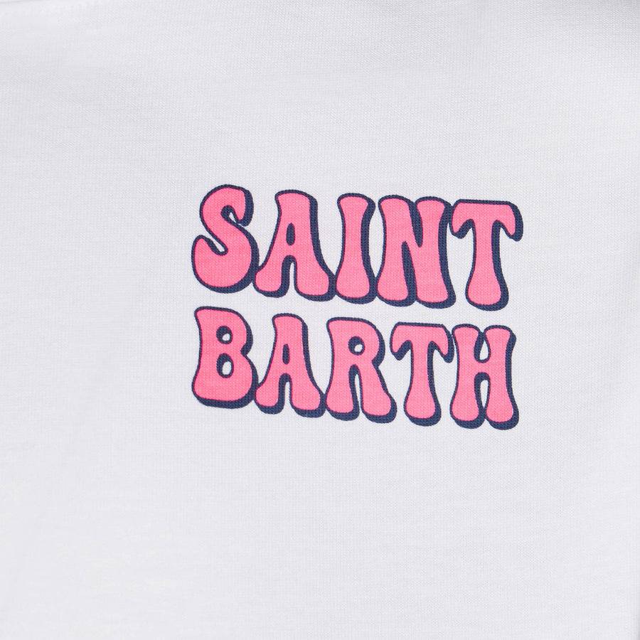 Mc2 Saint Barth T-shirt Da Bambino In Cotone Con Stampa St. Barth Island