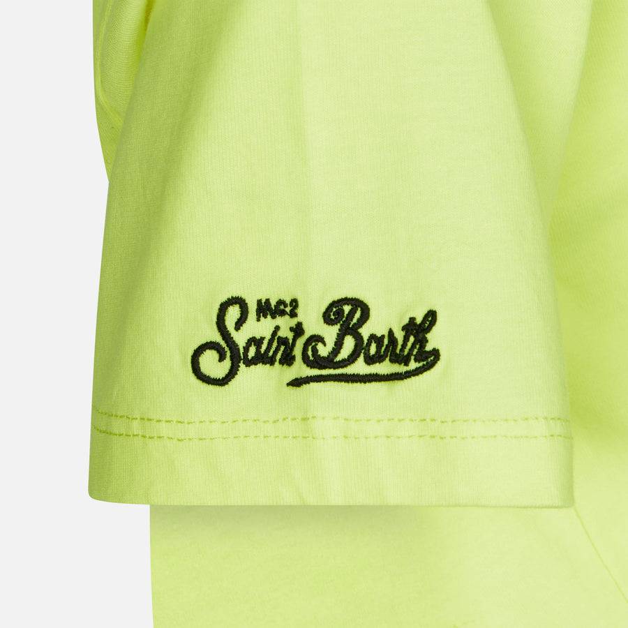 Mc2 Saint Barth T-shirt Da Bambino In Cotone Con Stampa St. Barth Surfer