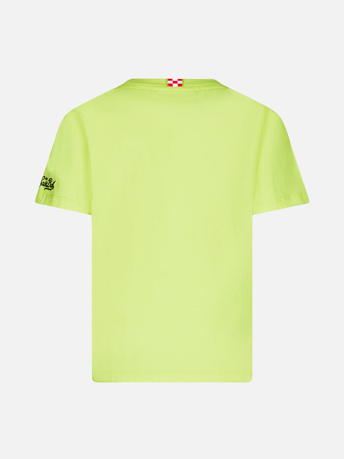 Mc2 Saint Barth T-shirt Da Bambino In Cotone Con Stampa St. Barth Surfer