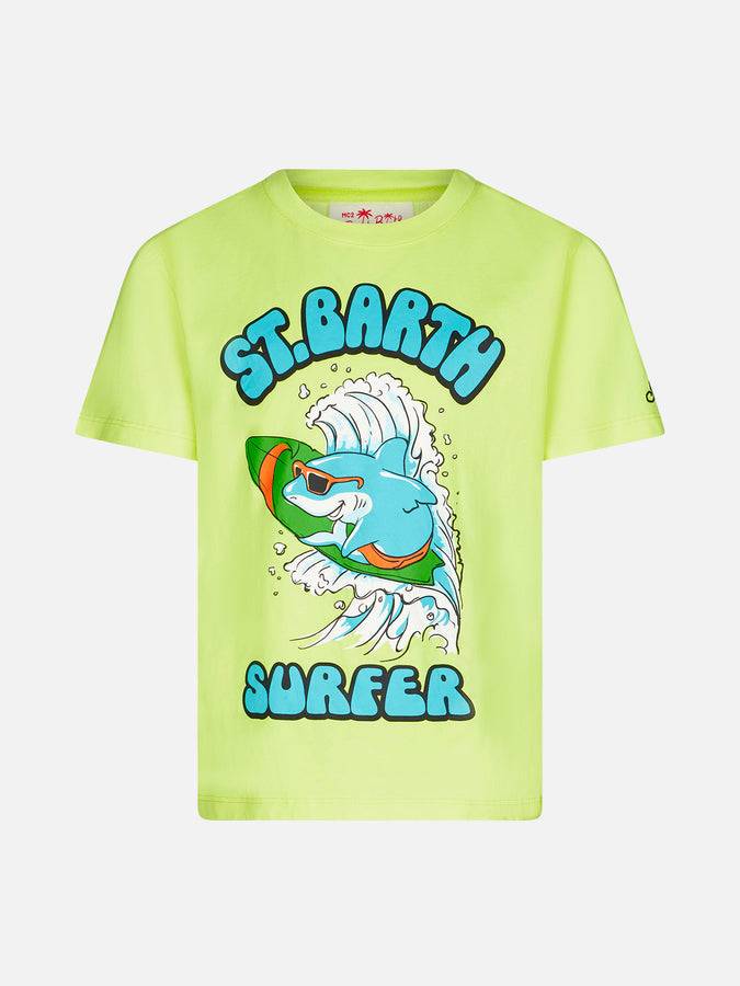 Mc2 Saint Barth T-shirt da bambino in cotone con stampa St. Barth Surfer