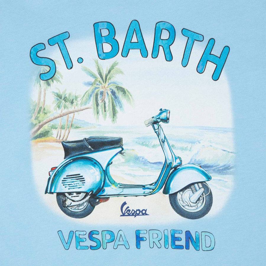 Mc2 Saint Barth T-shirt Da Bambino In Cotone Con Stampa Vespa | EDIZIONE SPECIALE VESPA®
