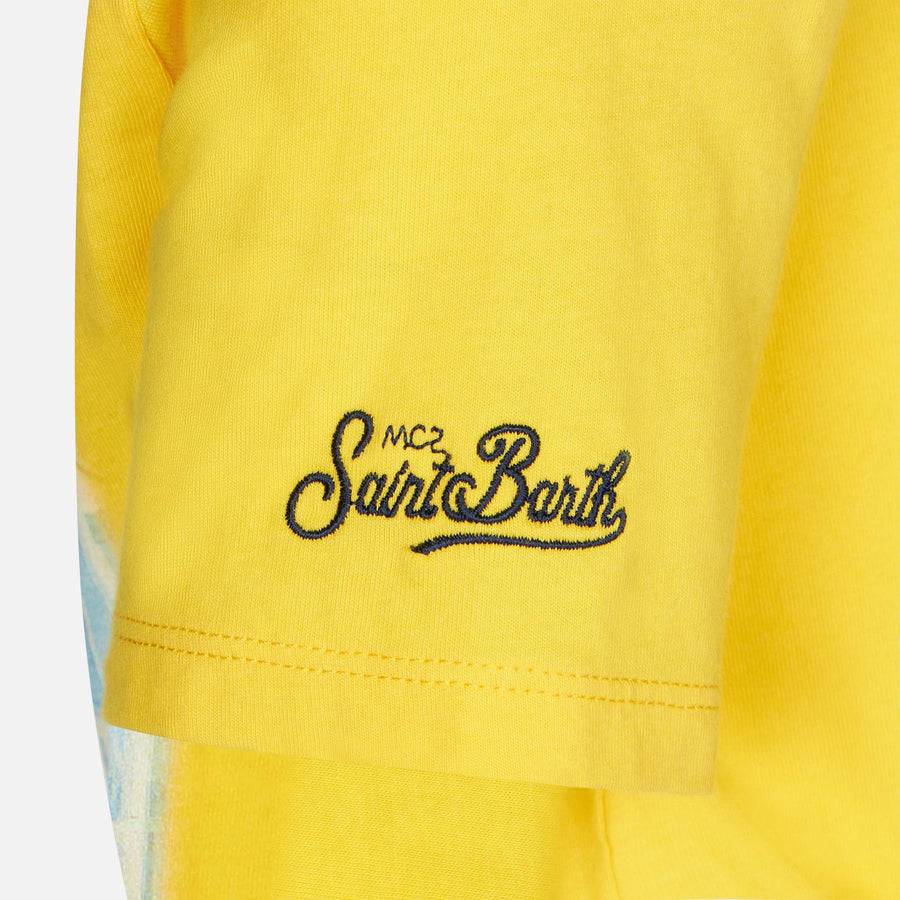 Mc2 Saint Barth T-shirt Da Bambino In Cotone Con Stampa Vespa Forte Dei Marmi | EDIZIONE SPECIALE VESPA®