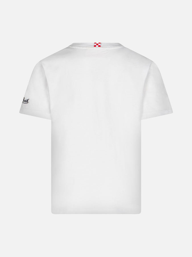 Mc2 Saint Barth T-shirt Da Bambino In Cotone Con Stampa Vespa St. Tropez | EDIZIONE SPECIALE VESPA®