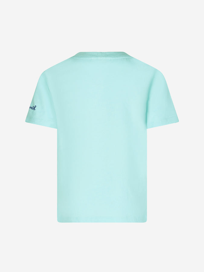 Mc2 Saint Barth T-shirt Da Bambino In Cotone Con Stampa Vespa | Vespa® Edizione Speciale