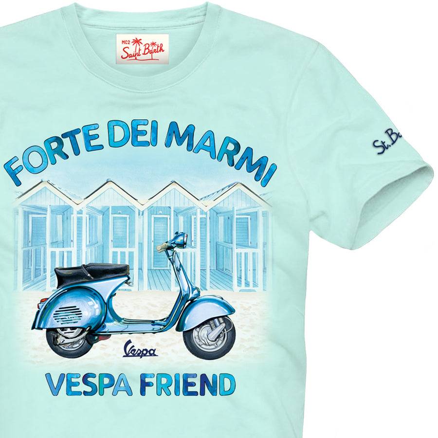 Mc2 Saint Barth T-shirt Da Bambino In Cotone Con Stampa Vespa | Vespa® Edizione Speciale