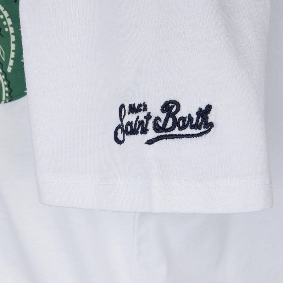 Mc2 Saint Barth T-shirt Da Bambino In Cotone Con Taschino Stampato