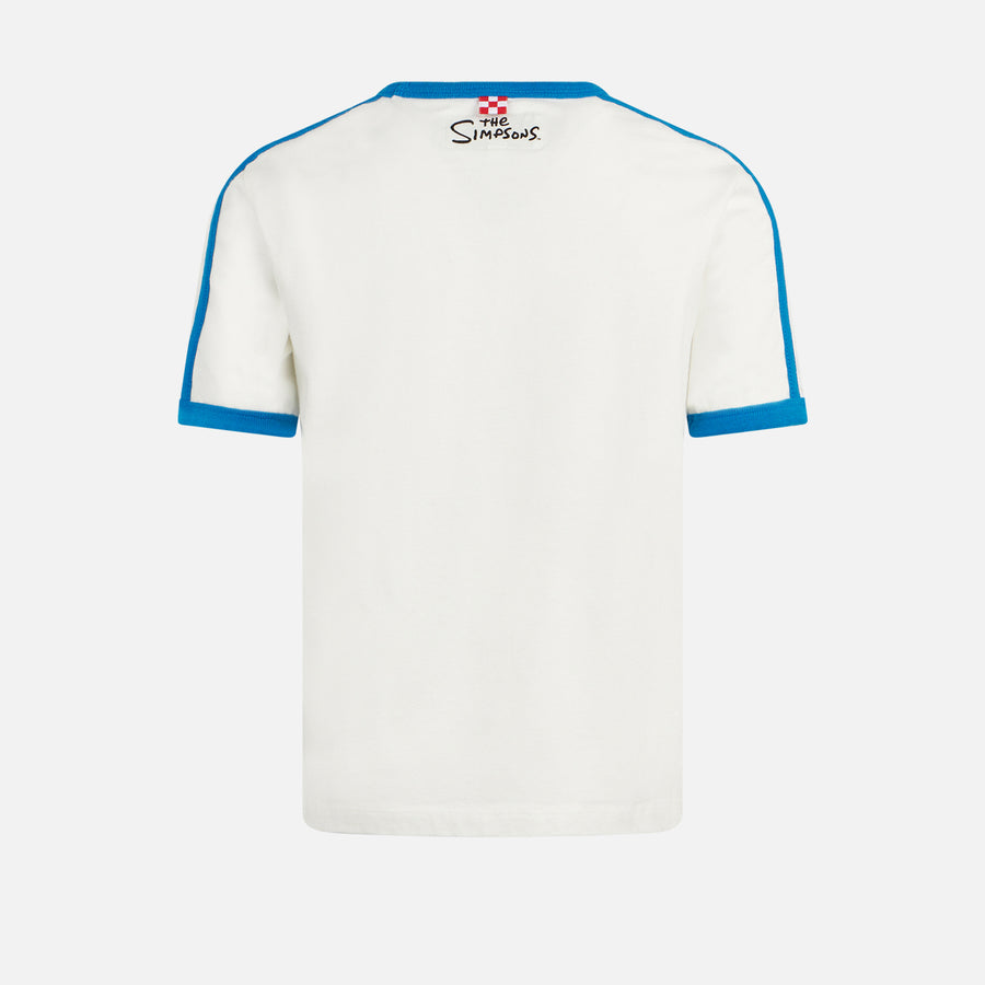 Mc2 Saint Barth T-shirt Da Bambino In Cotone Pesante Con Stampa Bart Soccer | EDIZIONE SPECIALE DEI SIMPSON