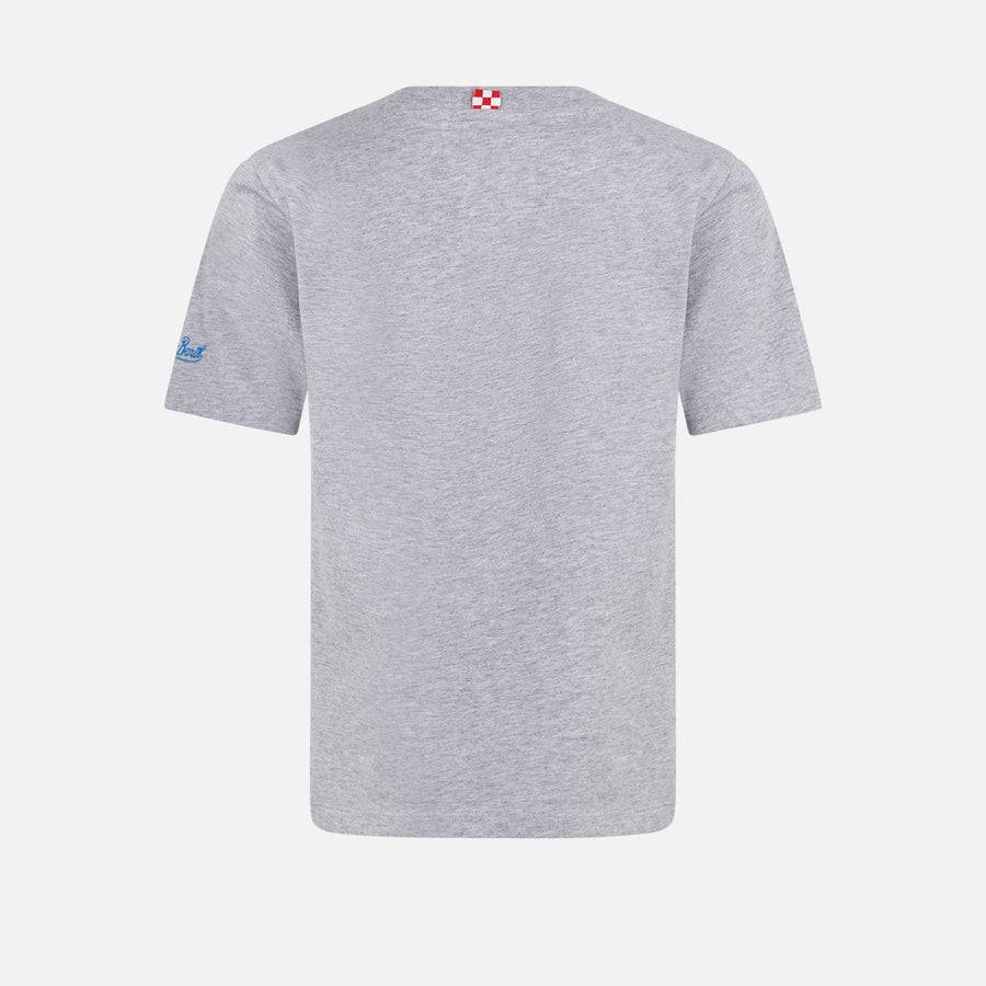 Mc2 Saint Barth T-shirt Da Bambino In Cotone Pesante Con Stampa Snoopy Amante Del Padel | EDIZIONE SPECIALE SNOOPY PEANUTS™