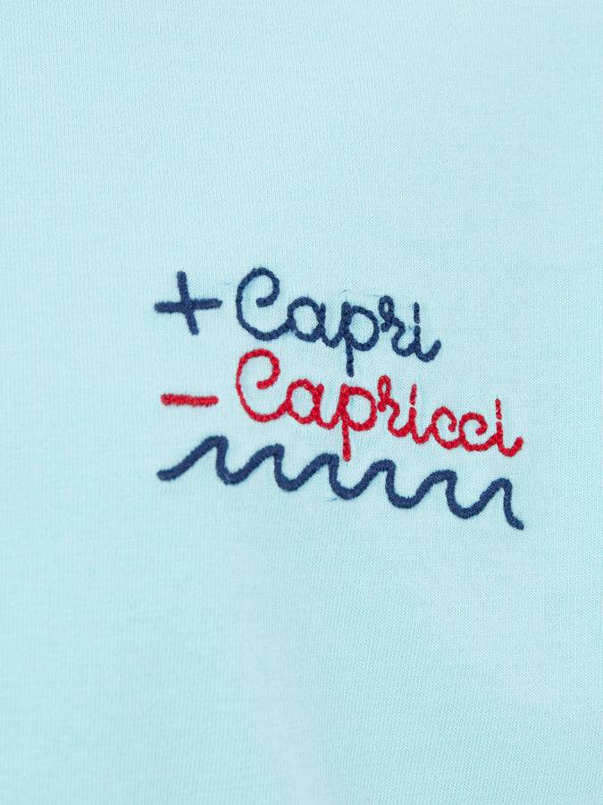 Mc2 Saint Barth T-shirt Da Bambino In Jersey Di Cotone Portofino Jr Con + Ricamo Capri - Capricci | EDIZIONE SPECIALE INSULTI LUMINOSI