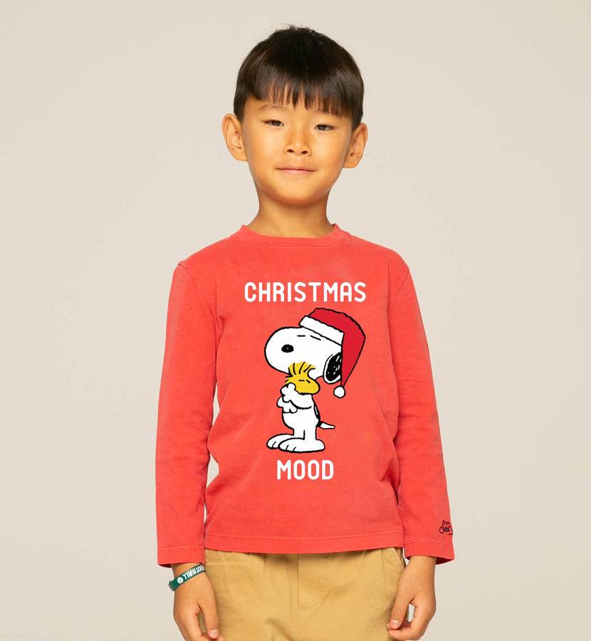 Mc2 Saint Barth T-shirt Da Bambino Natalizia Stampa Snoopy | Edizione Speciale Peanuts™
