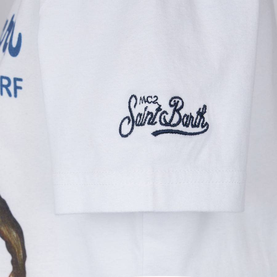 Mc2 Saint Barth T-shirt Da Bambino Saint Barth Monkey Surf