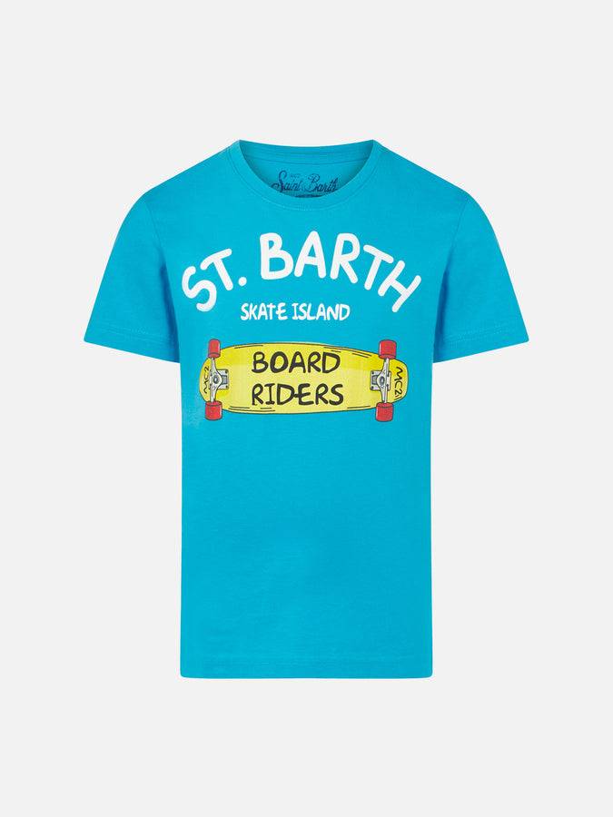 Mc2 Saint Barth T-shirt da bambino stampa Skate island