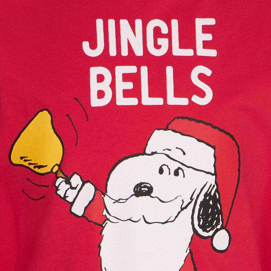 Mc2 Saint Barth T-shirt Da Bambino Stampa Snoopy Jingle Bells |Peanuts© Special Edition