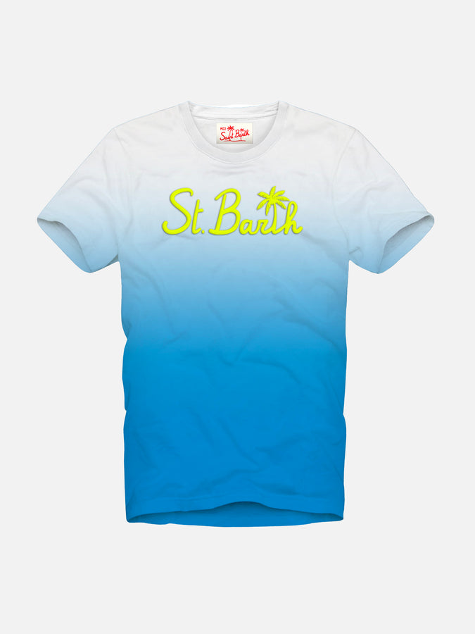Mc2 Saint Barth T-shirt da bambino tie dye con ricamo