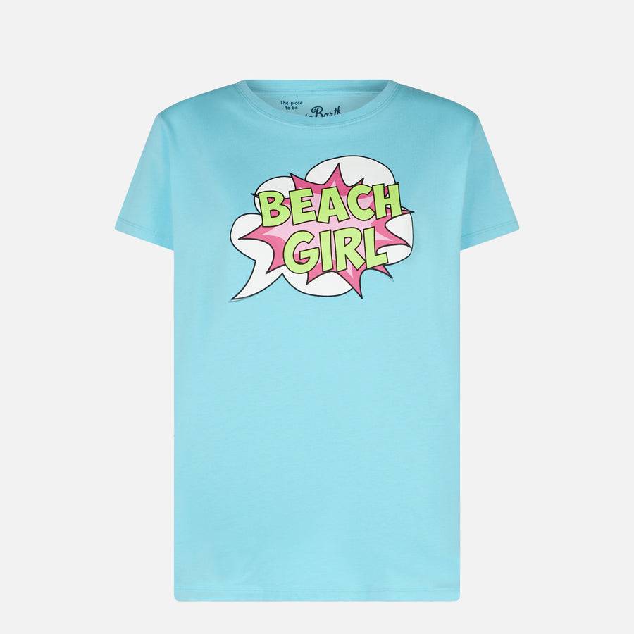 Mc2 Saint Barth T-shirt Da Donna Con Stampa Beach Girl