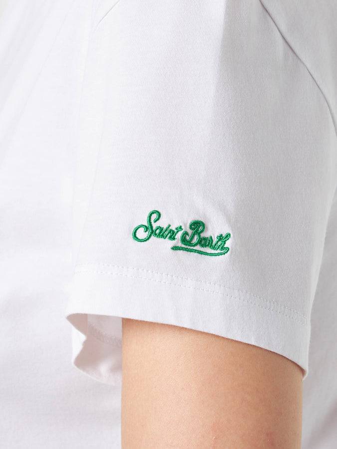 Mc2 Saint Barth T-shirt Da Donna In Cotone Con Taschino