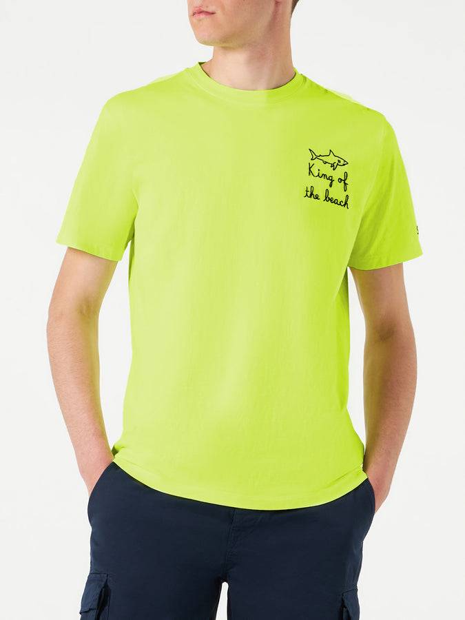 Mc2 Saint Barth T-shirt Da Uomo Con Ricamo King Of The Beach