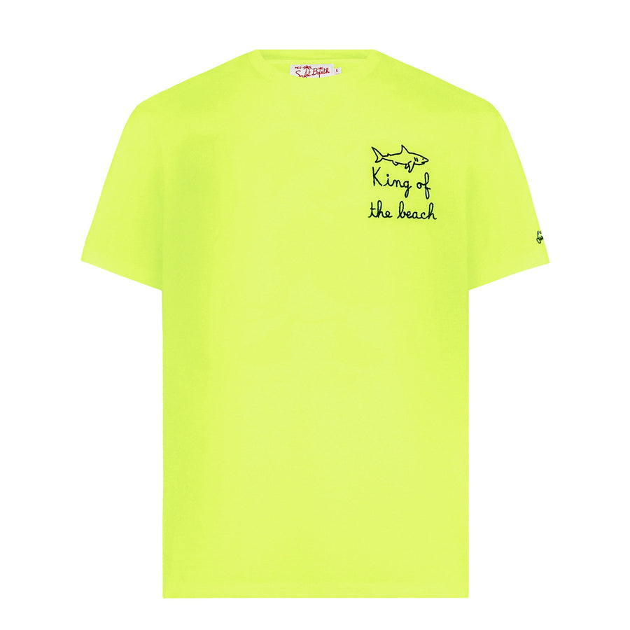 Mc2 Saint Barth T-shirt Da Uomo Con Ricamo King Of The Beach