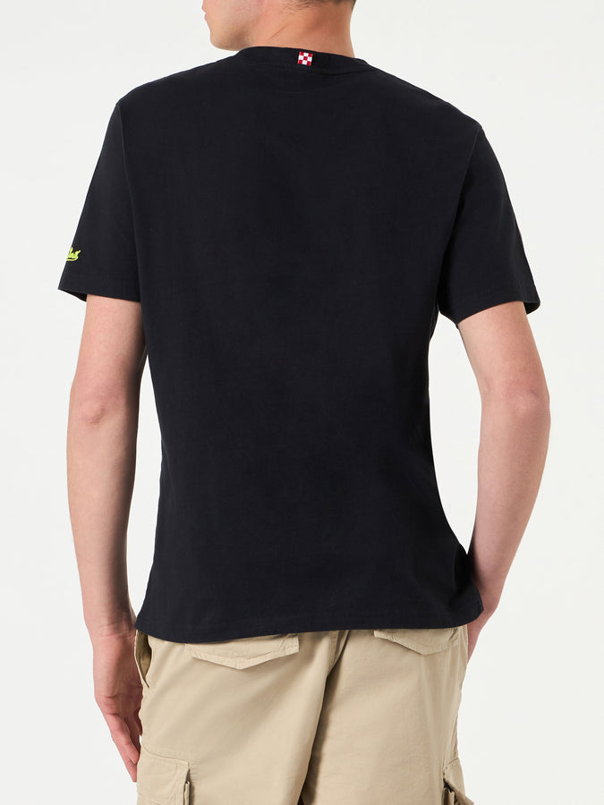 Mc2 Saint Barth T-shirt Da Uomo Con Ricamo PARTY ANIMAL | EDIZIONE SPECIALE DI NIKI DJ