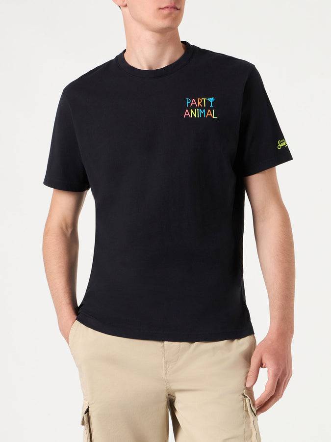Mc2 Saint Barth T-shirt Da Uomo Con Ricamo PARTY ANIMAL | EDIZIONE SPECIALE DI NIKI DJ