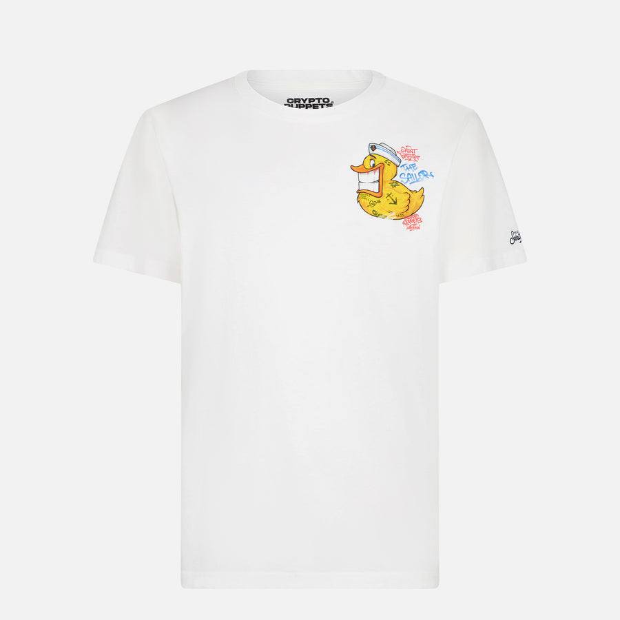 Mc2 Saint Barth T-shirt Da Uomo Con Stampa Papera Crypto | CRYPTO PUPPETS® EDIZIONE SPECIALE