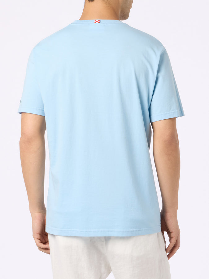 Mc2 Saint Barth T-shirt Da Uomo Con Stampa Piazzata E Ricamo Granchio Big Babol | EDIZIONE SPECIALE BIG BABOL