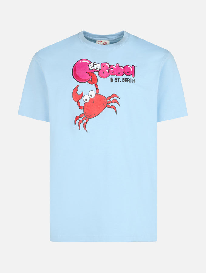 Mc2 Saint Barth T-shirt Da Uomo Con Stampa Piazzata E Ricamo Granchio Big Babol | EDIZIONE SPECIALE BIG BABOL