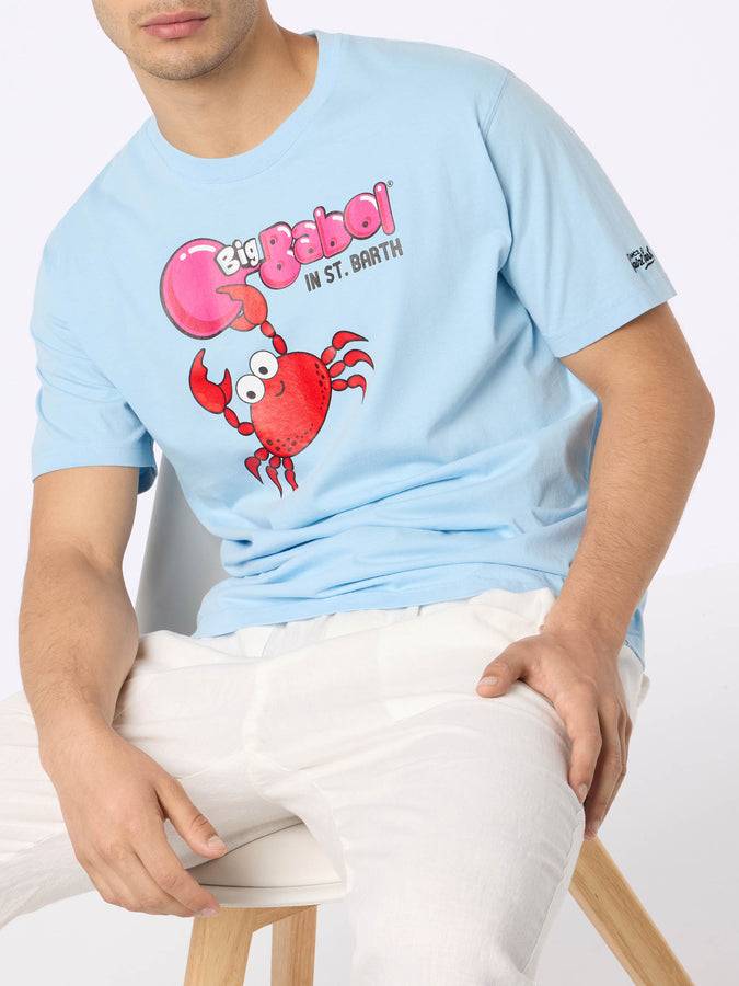Mc2 Saint Barth T-shirt da uomo con stampa piazzata e ricamo granchio Big Babol | EDIZIONE SPECIALE BIG BABOL