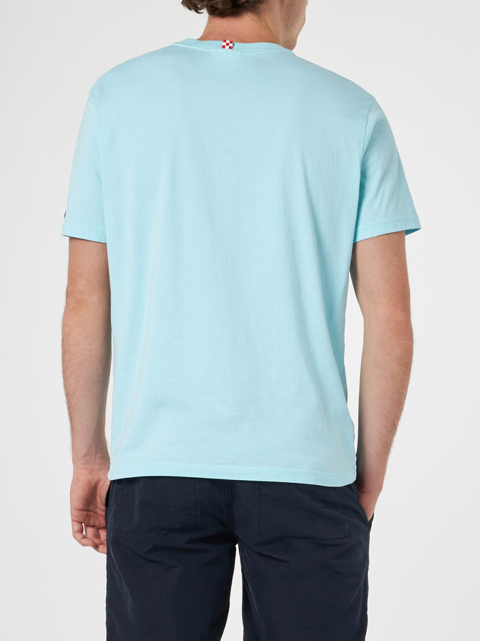 Mc2 Saint Barth T-shirt Da Uomo Con Stampa Piazzata Portofino Vespa Friend | EDIZIONE SPECIALE VESPA