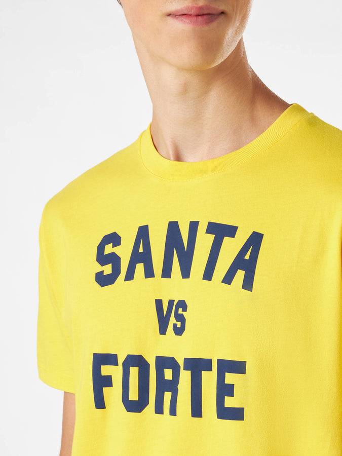 Mc2 Saint Barth T-shirt Da Uomo Con Stampa Santa Vs Forte