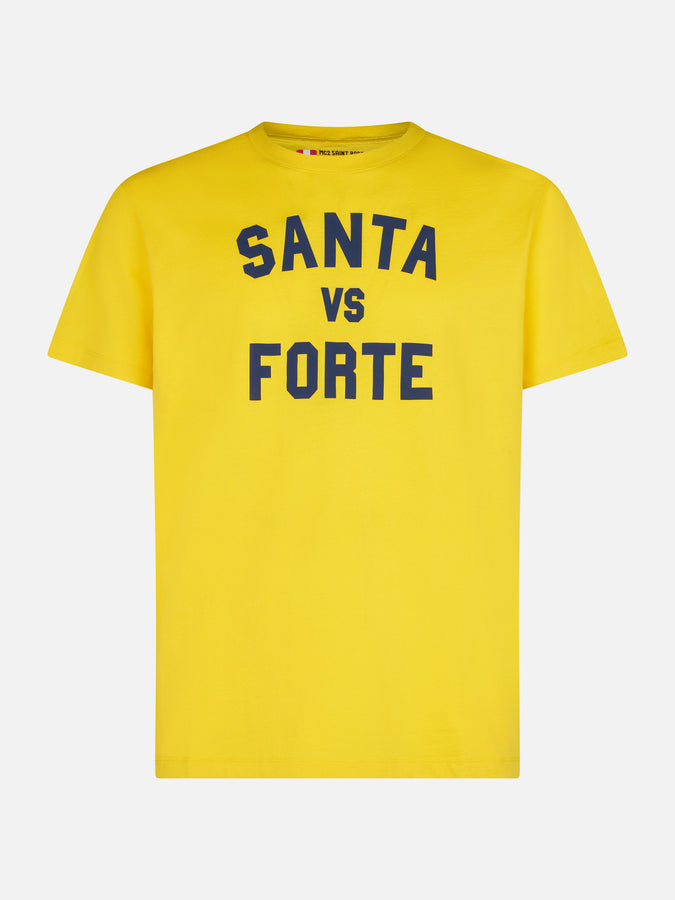Mc2 Saint Barth T-shirt Da Uomo Con Stampa Santa Vs Forte