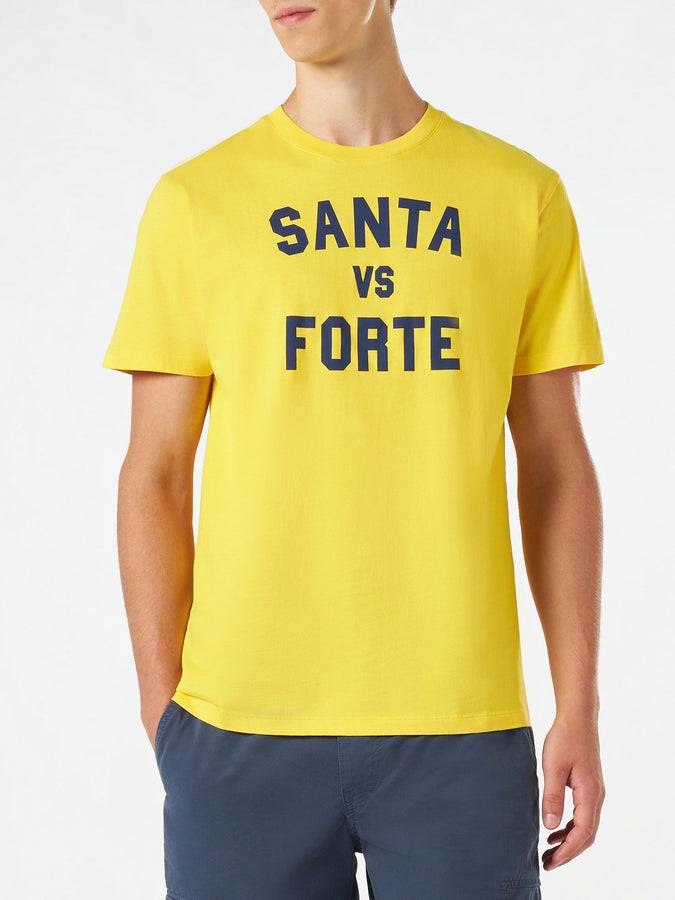 Mc2 Saint Barth T-shirt da uomo con stampa Santa vs Forte