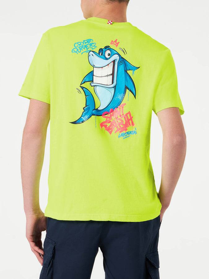 Mc2 Saint Barth T-shirt Da Uomo Con Stampa Squalo | CRYPTO PUPPETS® EDIZIONE SPECIALE
