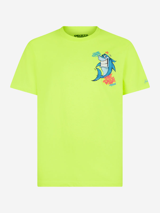 Mc2 Saint Barth T-shirt Da Uomo Con Stampa Squalo | CRYPTO PUPPETS® EDIZIONE SPECIALE