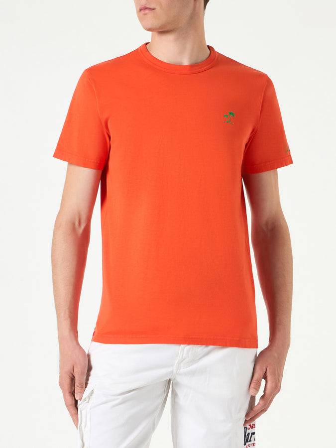 Mc2 Saint Barth T-shirt Da Uomo In Cotone Arancione