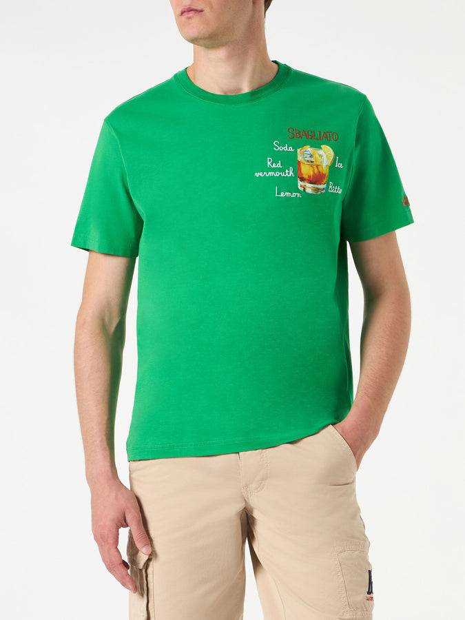Mc2 Saint Barth T-shirt Da Uomo In Cotone Con Ricamo Sbagliato
