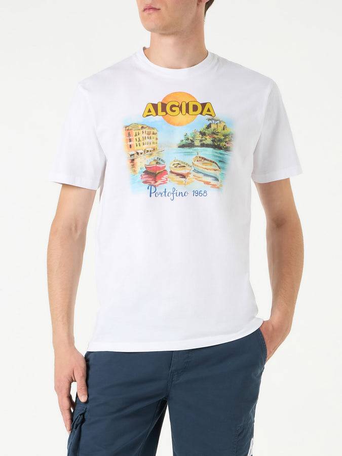 Mc2 Saint Barth T-shirt da uomo in cotone con stampa Algida Portofino | ALGIDA® EDIZIONE SPECIALE