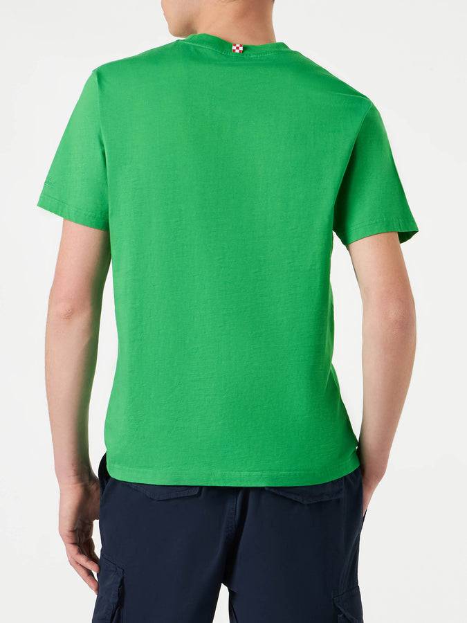 Mc2 Saint Barth T-shirt Da Uomo In Cotone Con Stampa Anguria