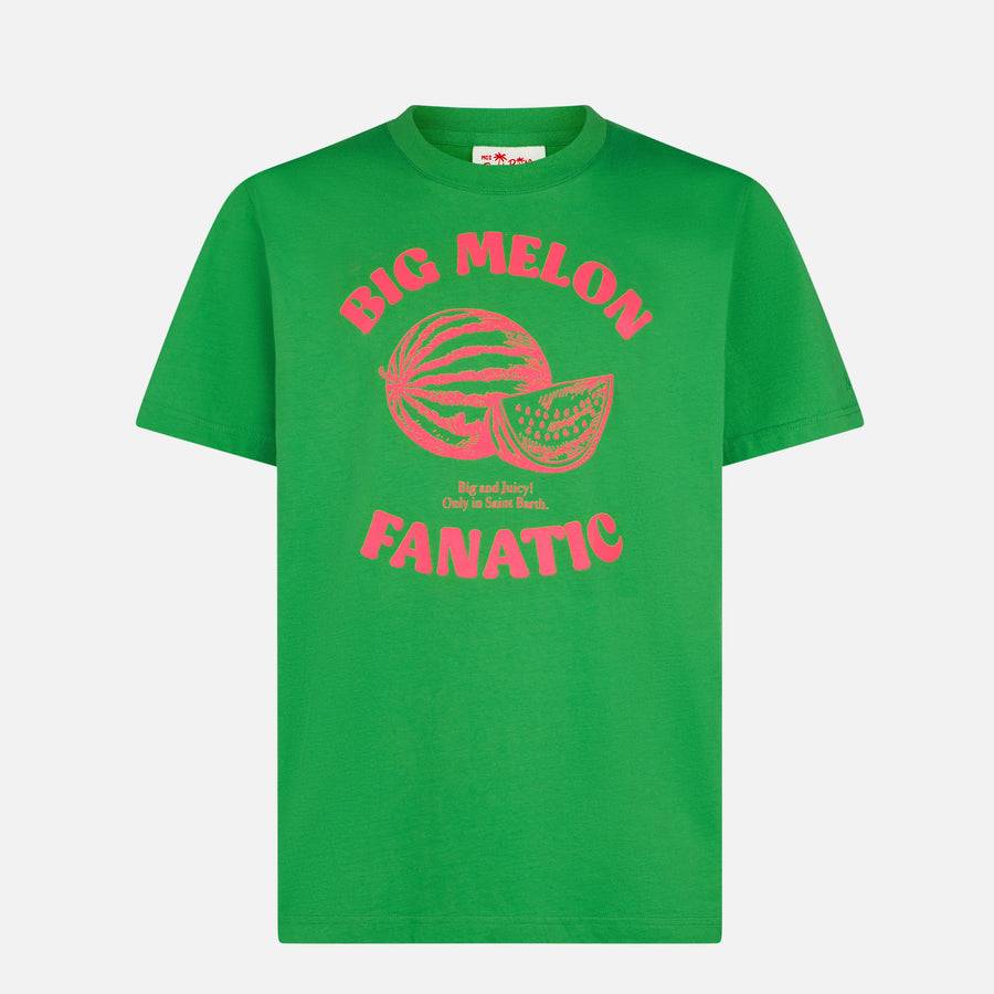 Mc2 Saint Barth T-shirt Da Uomo In Cotone Con Stampa Anguria