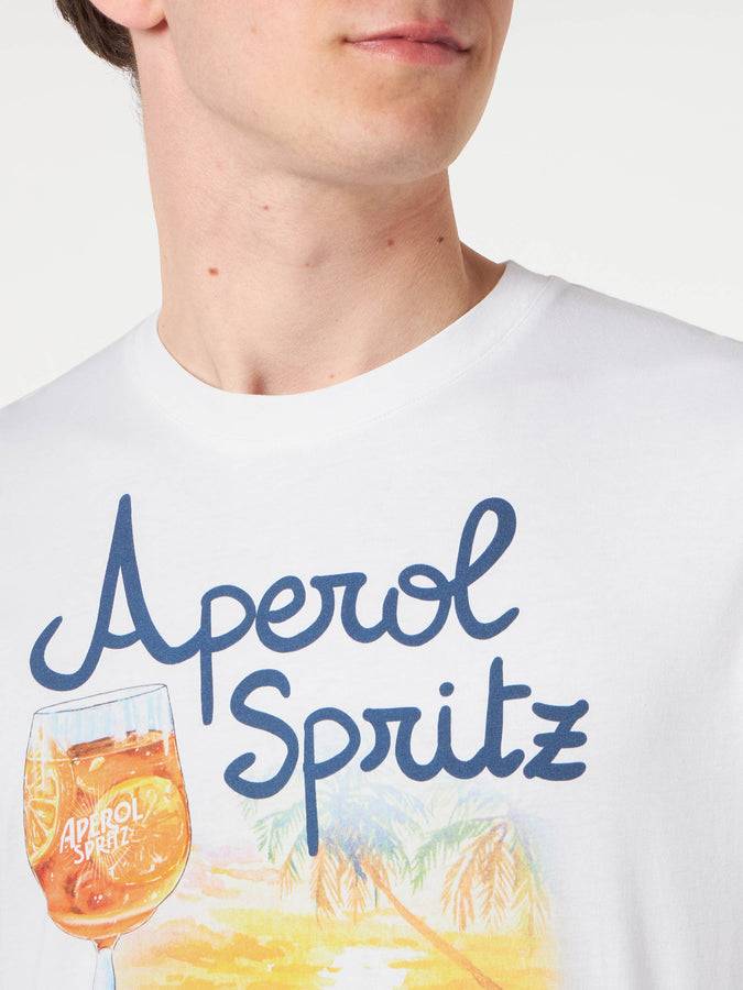 Mc2 Saint Barth T-shirt Da Uomo In Cotone Con Stampa Aperol Spritz Venezia | EDIZIONE SPECIALE APEROL