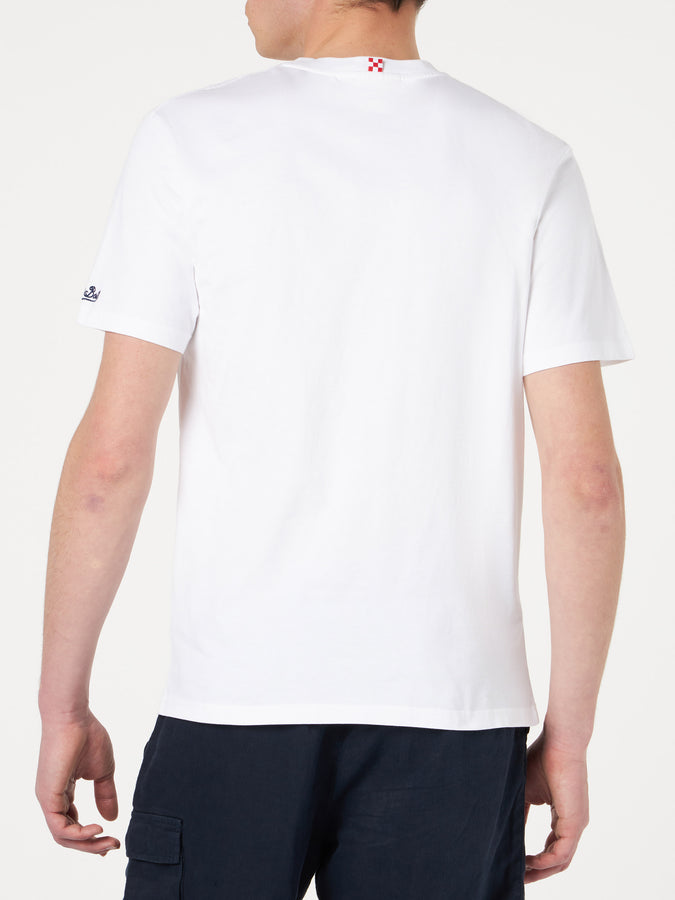 Mc2 Saint Barth T-shirt Da Uomo In Cotone Con Stampa Aperol Spritz Venezia | EDIZIONE SPECIALE APEROL