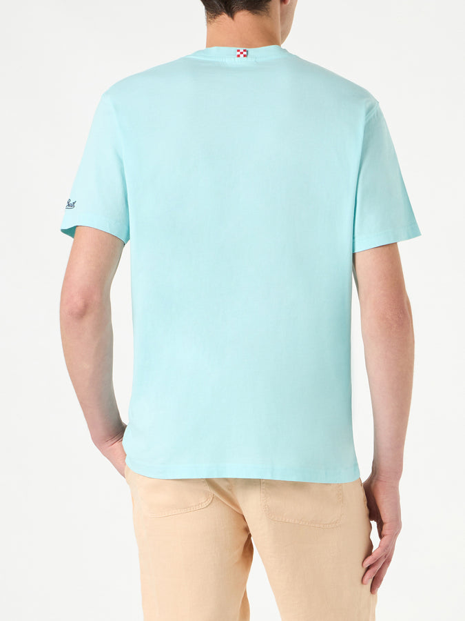 Mc2 Saint Barth T-shirt Da Uomo In Cotone Con Stampa Auto Forte Dei Marmi