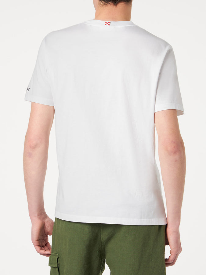 Mc2 Saint Barth T-shirt Da Uomo In Cotone Con Stampa Bad Boy In Milano