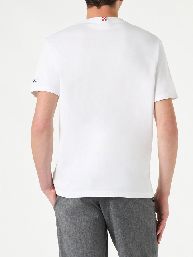 Mc2 Saint Barth T-shirt Da Uomo In Cotone Con Stampa Bad Boy In Roma