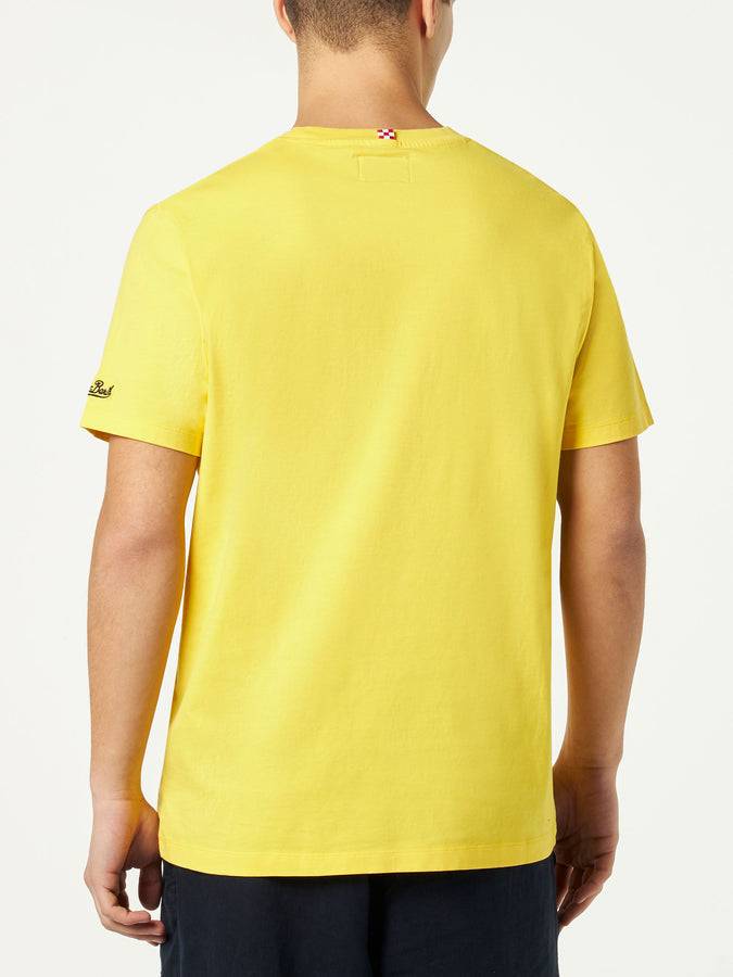 Mc2 Saint Barth T-shirt Da Uomo In Cotone Con Stampa Bicchiere Sbagliato