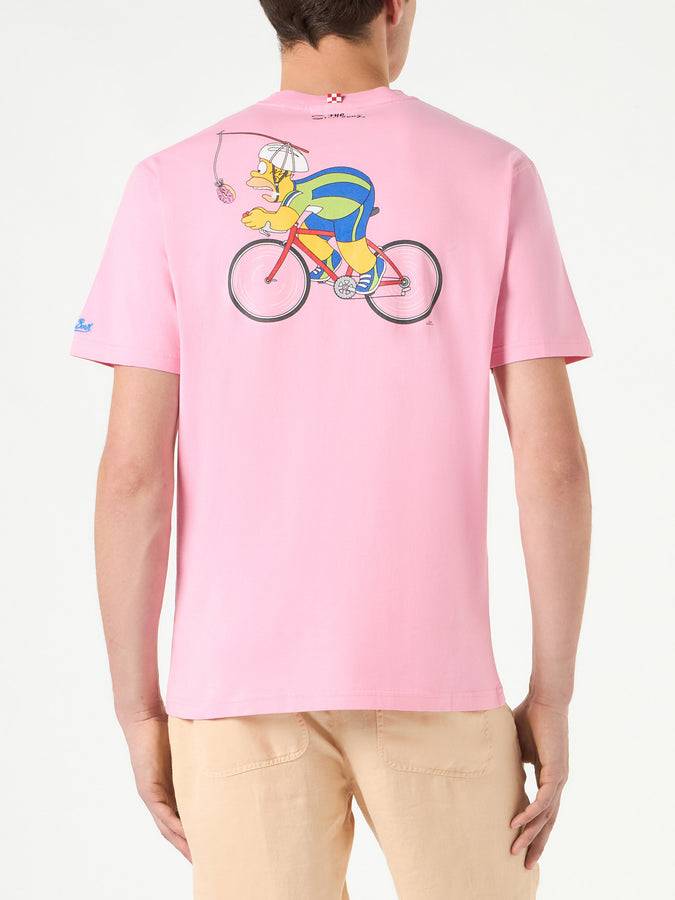 Mc2 Saint Barth T-shirt Da Uomo In Cotone Con Stampa Ciclismo Homer Simpson | EDIZIONE SPECIALE DEI SIMPSON