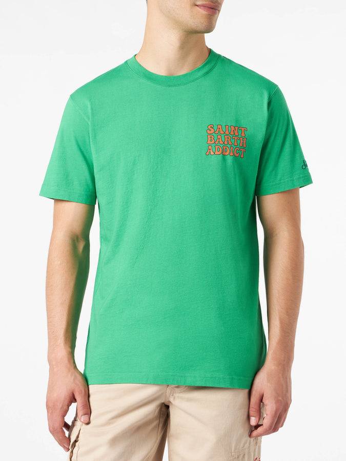 Mc2 Saint Barth T-shirt Da Uomo In Cotone Con Stampa Cuba Libre Addicted