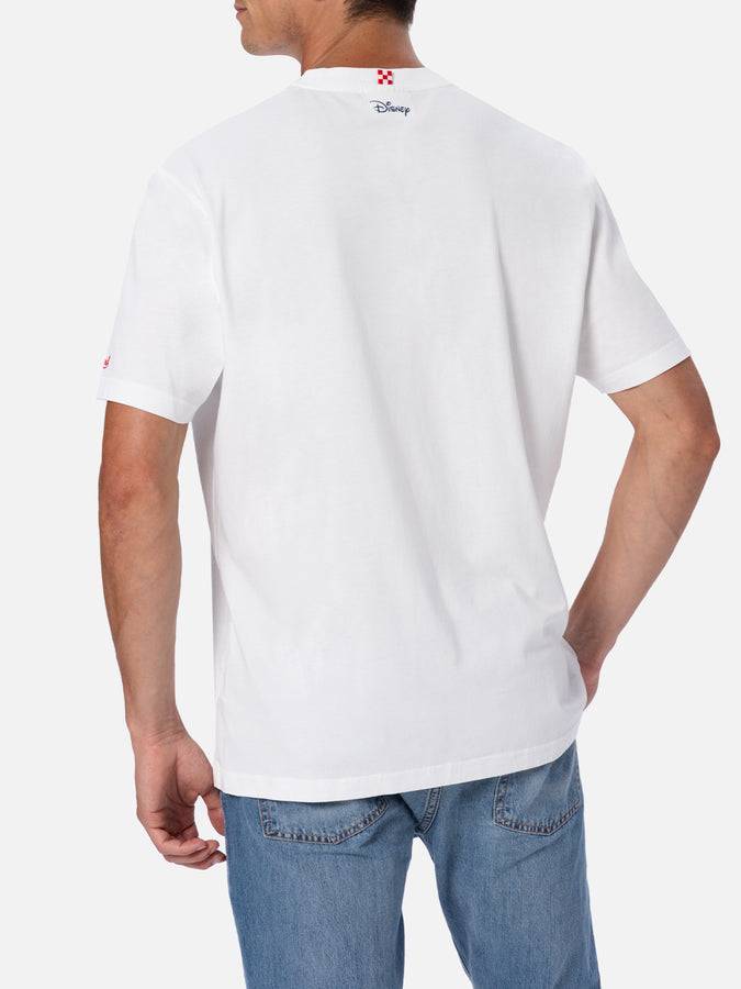 Mc2 Saint Barth T-shirt Da Uomo In Cotone Con Stampa E Ricamo Paperoni | ©EDIZIONE SPECIALE DISNEY