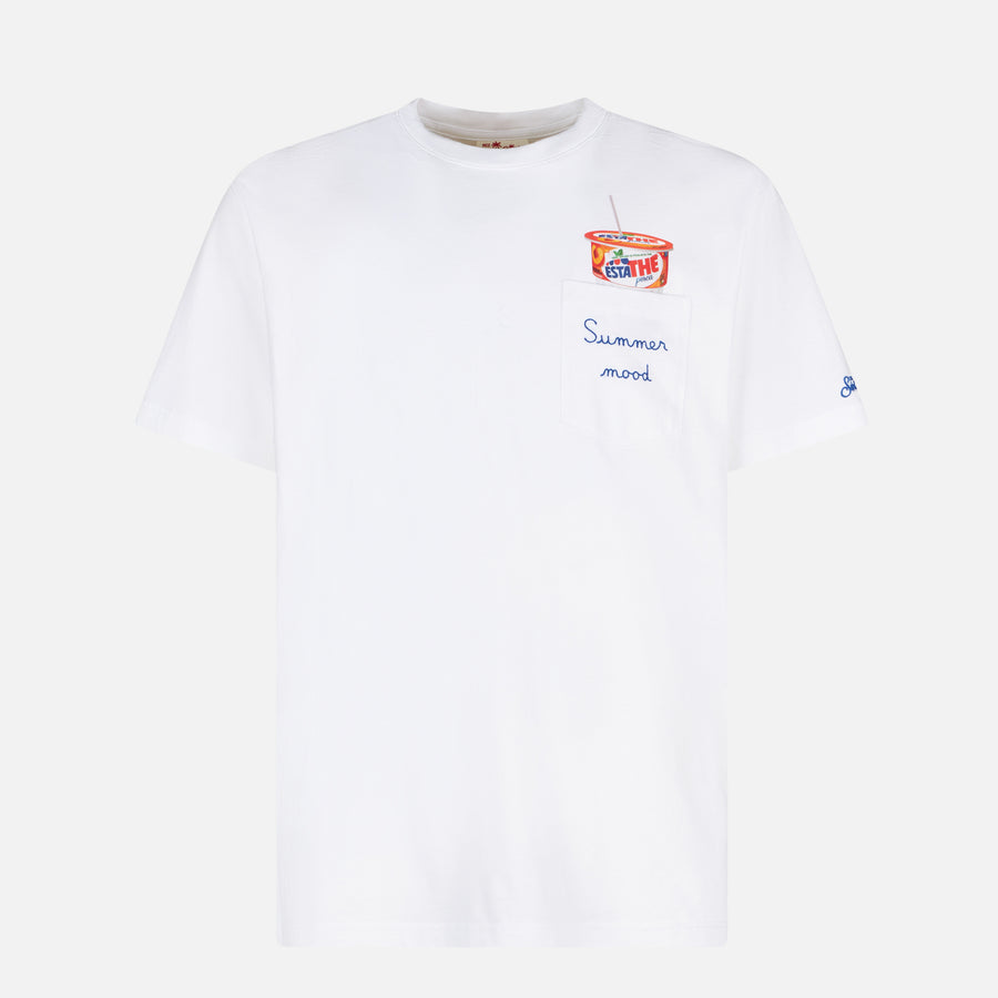 Mc2 Saint Barth T-shirt Da Uomo In Cotone Con Stampa Estathé | ESTATHE'® EDIZIONE SPECIALE