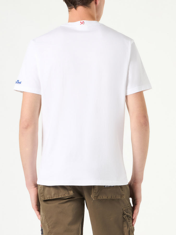 Mc2 Saint Barth T-shirt Da Uomo In Cotone Con Stampa Estathé | ESTATHE'® EDIZIONE SPECIALE